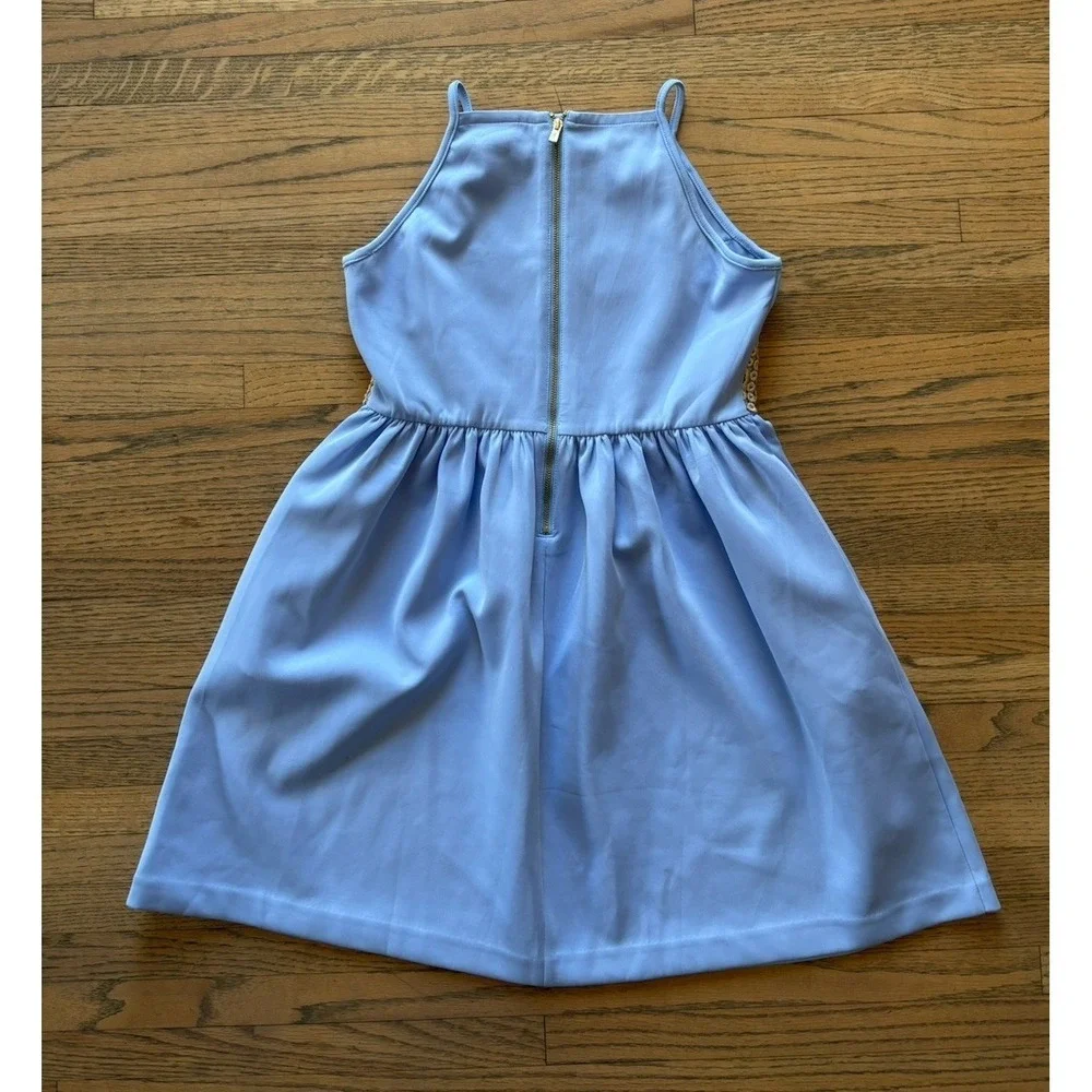 Lilly Pulitzer NWT Elize Fit &‎ Flare Dress Blue Peri Size XL 12/14
